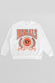 CINCINNATI BENGALS STAY COOL PREMIUM FLEECE CREWNECK PULLOVER