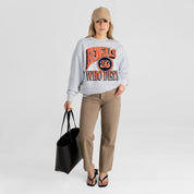 CINCINNATI BENGALS GAME ON PREMIUM FLEECE DROP SHOULDER CREWNECK PULLOVER