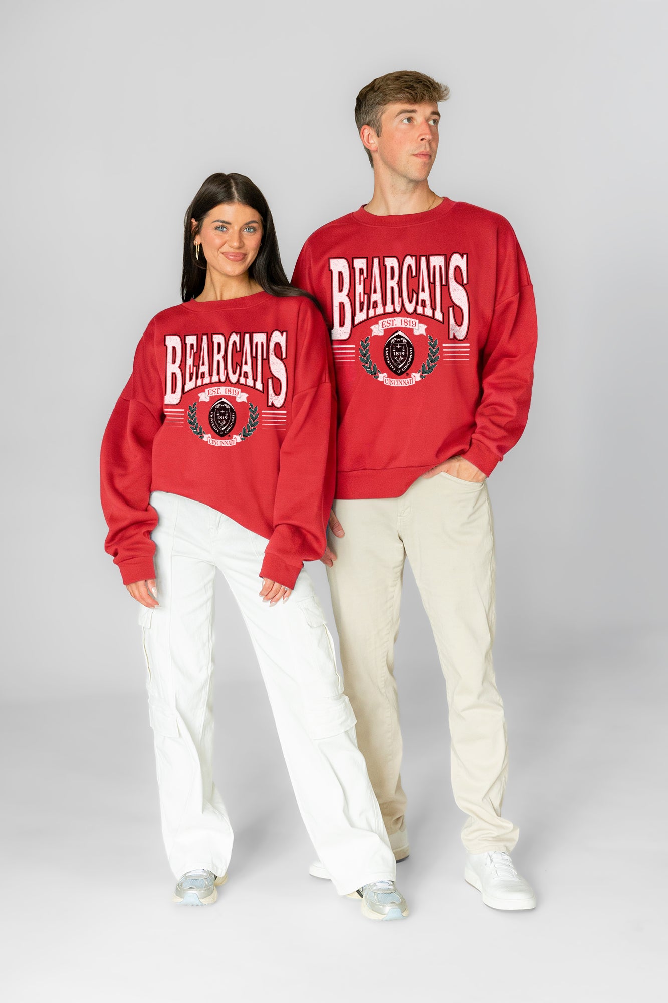 CINCINNATI BEARCATS HONOR BOUND PREMIUM FLEECE CREWNECK PULLOVER