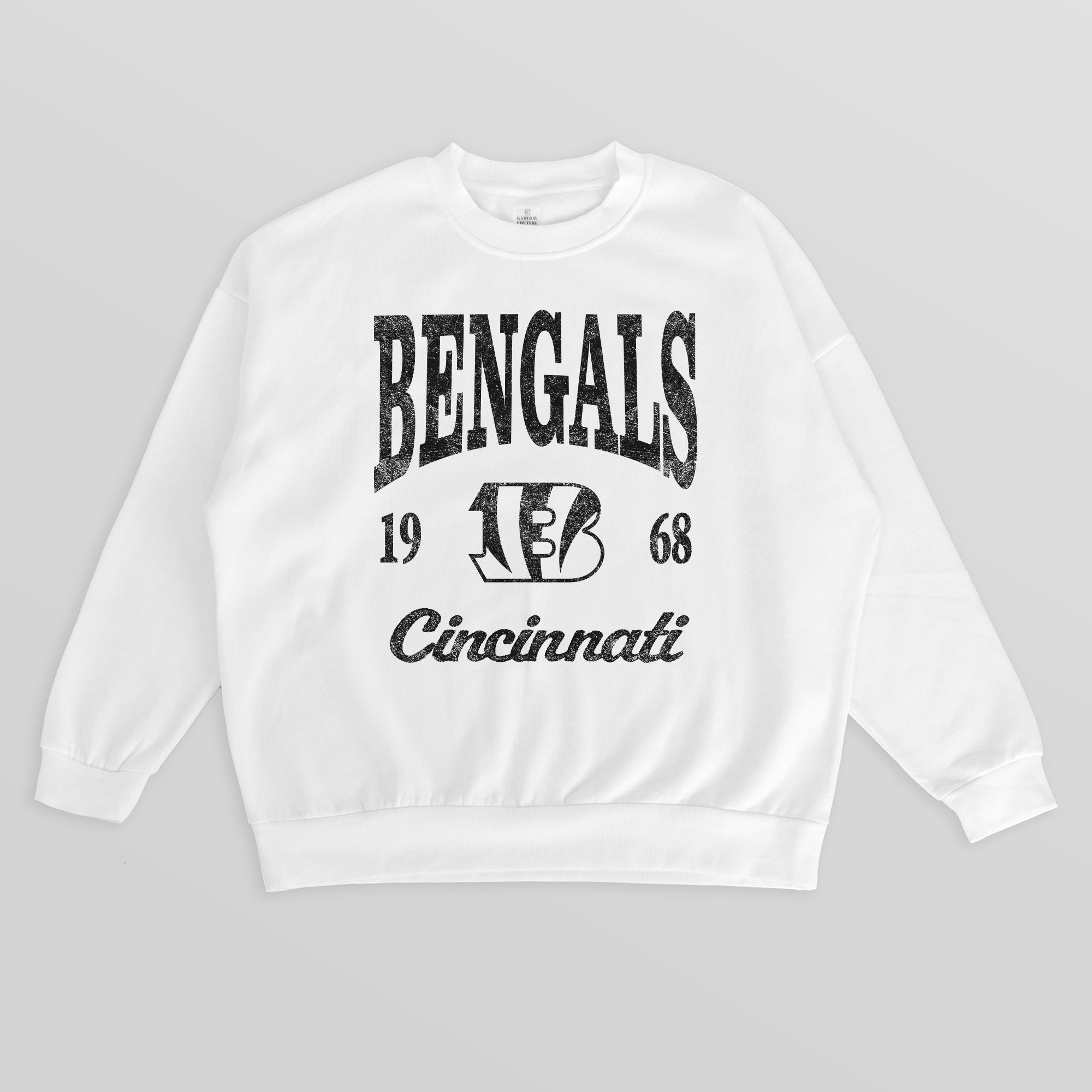 CINCINNATI BENGALS PEAK SEASON PREMIUM FLEECE CREWNECK PULLOVER