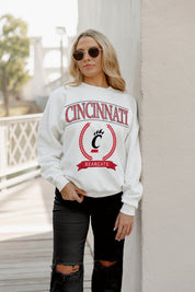 CINCINNATI BEARCATS Having A Ball Fleece Crew Pullover By Madi Prewett Troutt