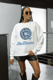 CITADEL BULLDOGS WILD BREAKTHROUGH PREMIUM FLEECE CREWNECK PULLOVER