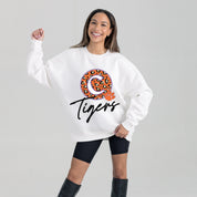 CLEMSON TIGERS WILD BREAKTHROUGH PREMIUM FLEECE CREWNECK PULLOVER