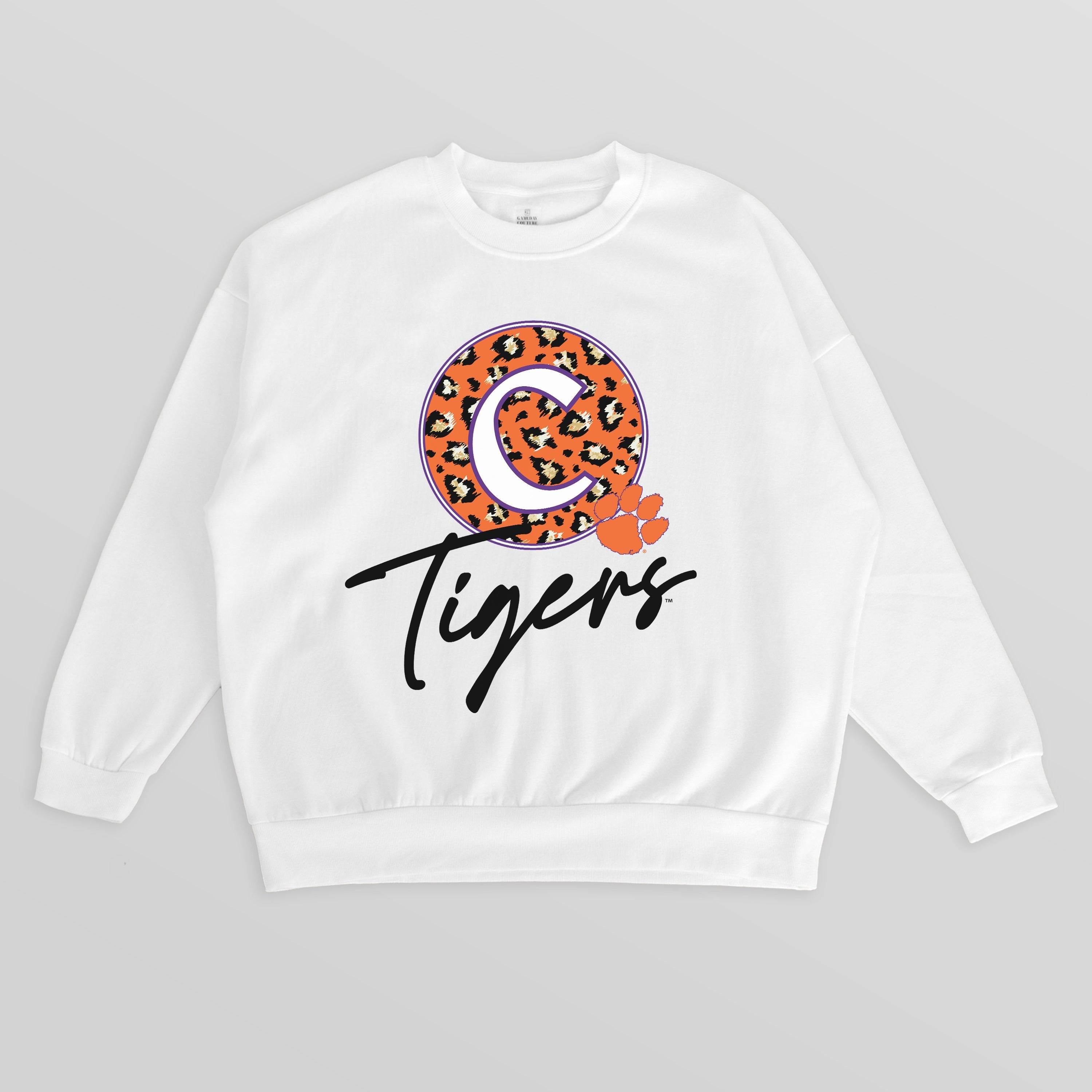 CLEMSON TIGERS WILD BREAKTHROUGH PREMIUM FLEECE CREWNECK PULLOVER