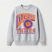 CLEMSON TIGERS GAME ON PREMIUM FLEECE DROP SHOULDER CREWNECK PULLOVER