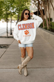 CLEMSON TIGERS Freestyle Fleece Drop-Shoulder Pullover