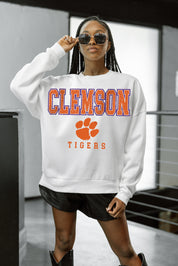 CLEMSON TIGERS Freestyle Fleece Drop-Shoulder Pullover