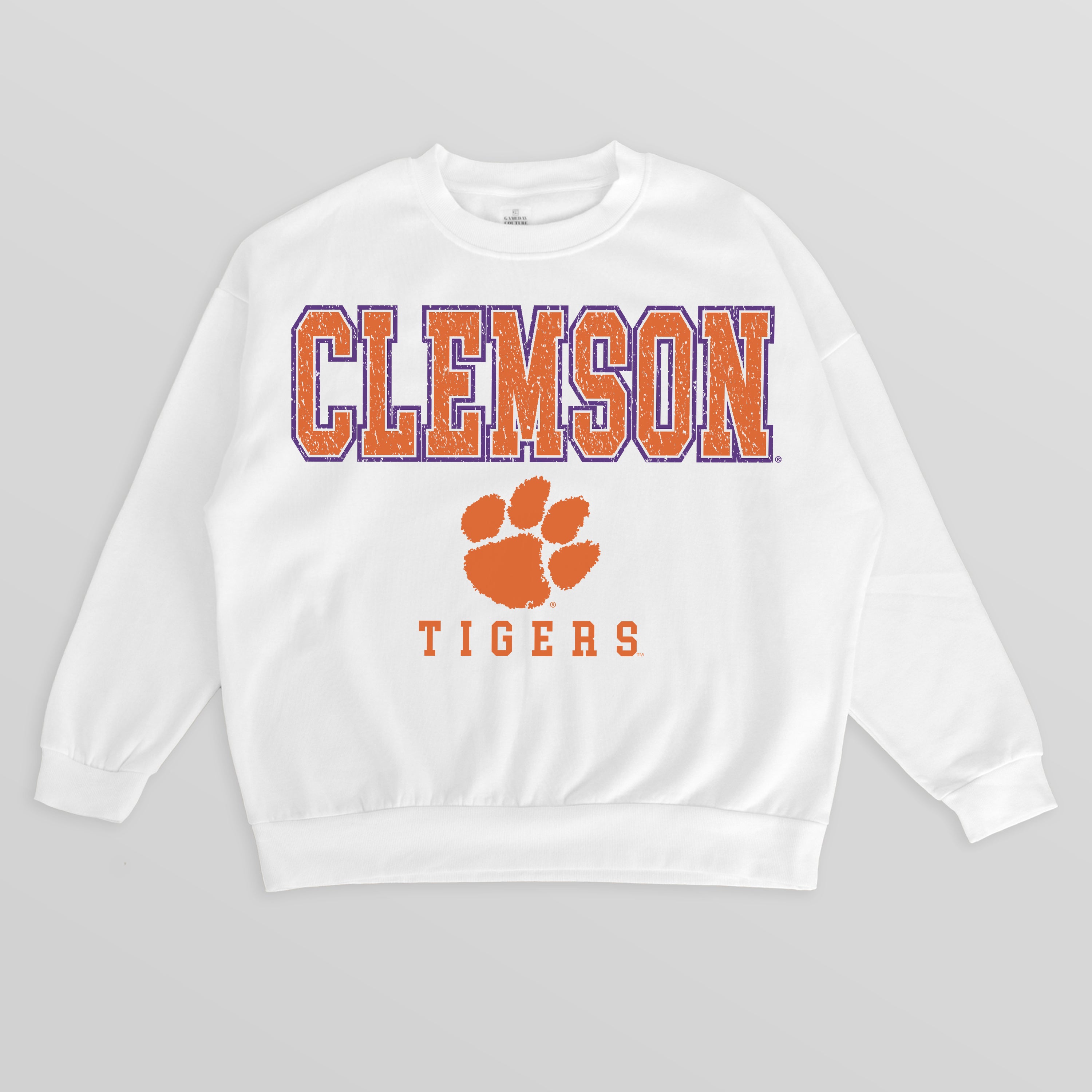 CLEMSON TIGERS Freestyle Fleece Drop-Shoulder Pullover