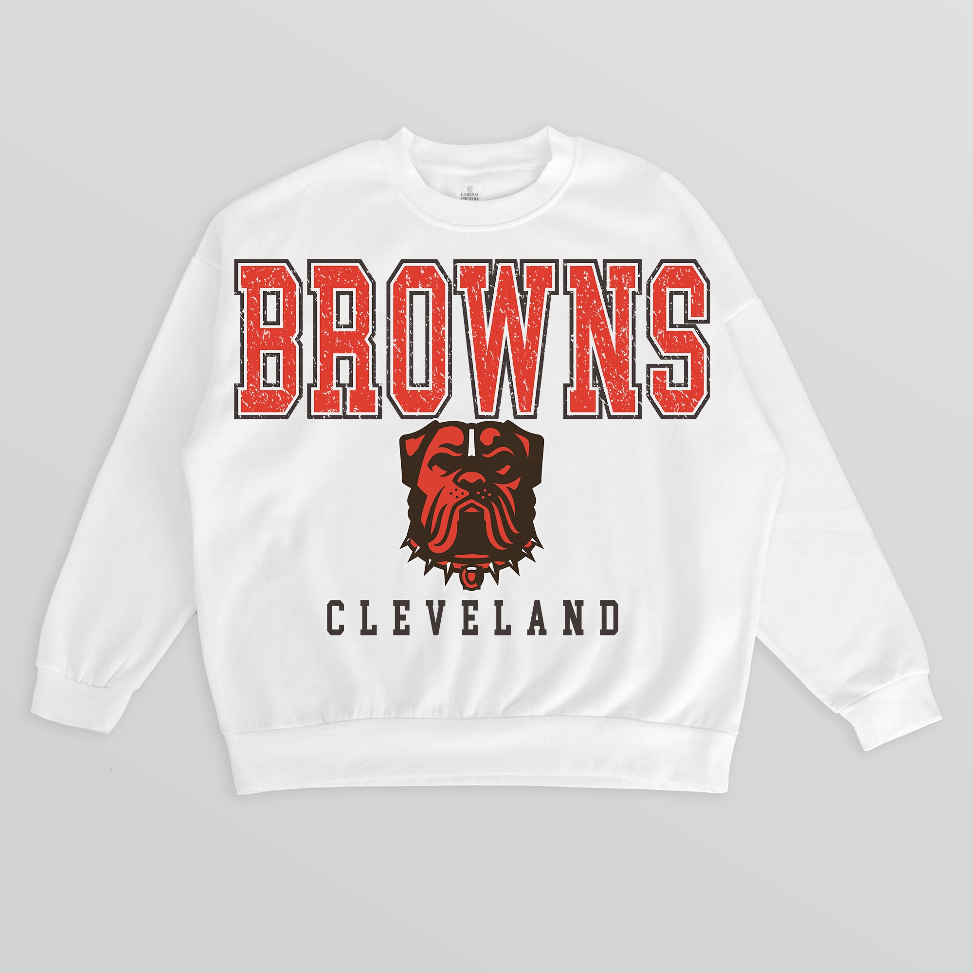 CLEVELAND BROWNS Sunday Drives Fleece Crewneck Pullover