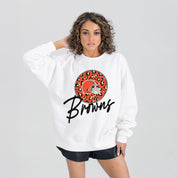 CLEVELAND BROWNS WILD BREAKTHROUGH PREMIUM FLEECE CREWNECK PULLOVER