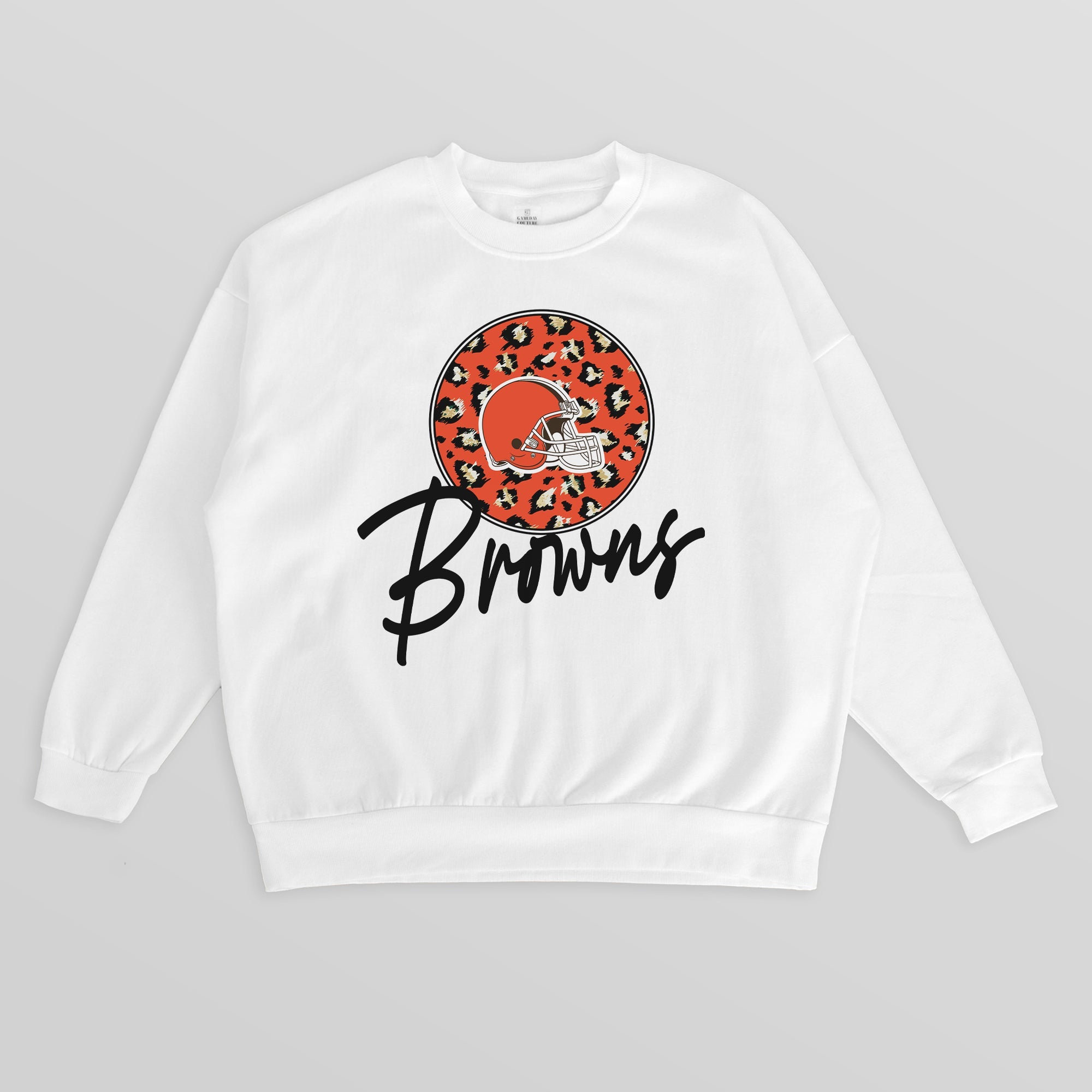 CLEVELAND BROWNS WILD BREAKTHROUGH PREMIUM FLEECE CREWNECK PULLOVER
