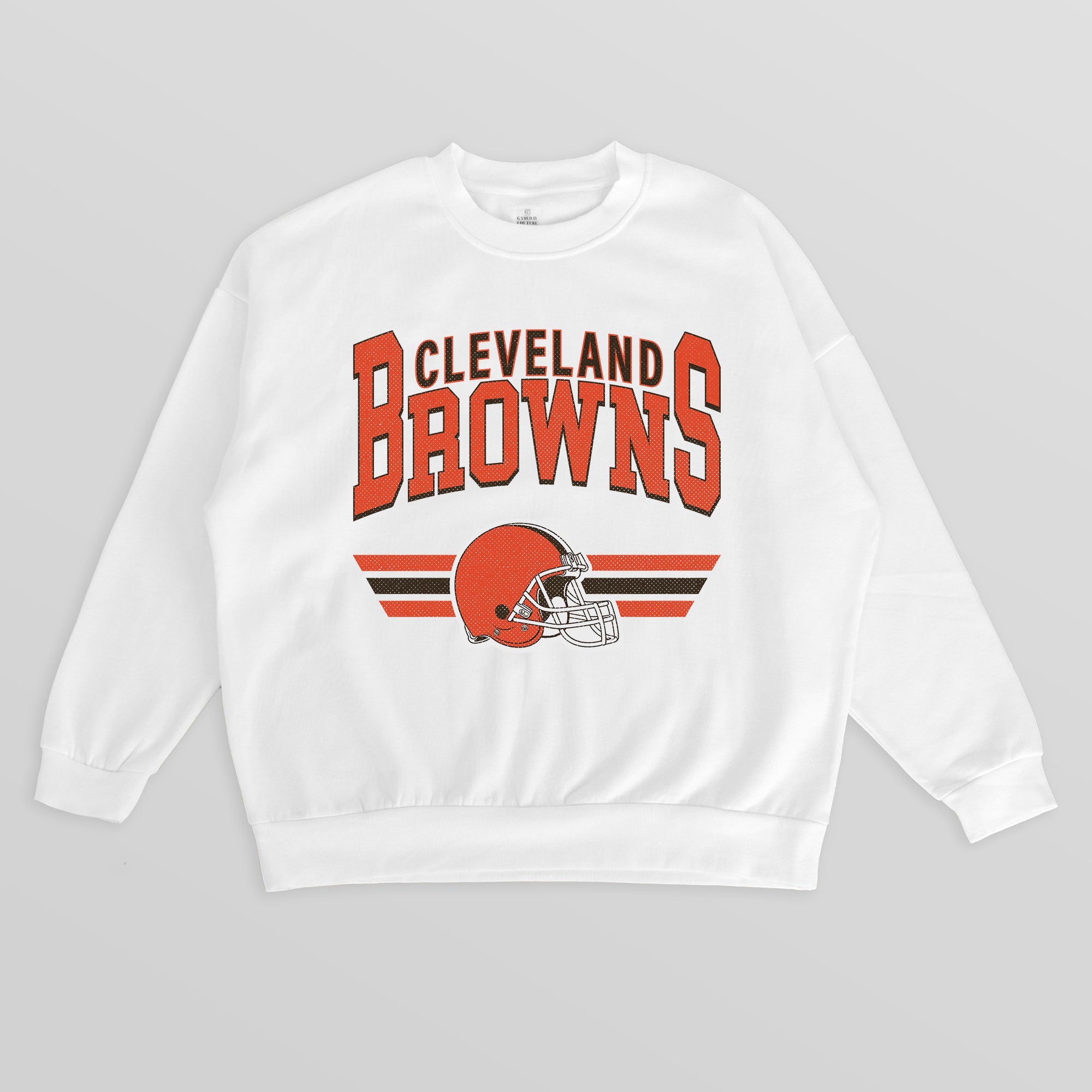 CLEVELAND BROWNS SWIFT STRIKE PREMIUM FLEECE CREWNECK PULLOVER
