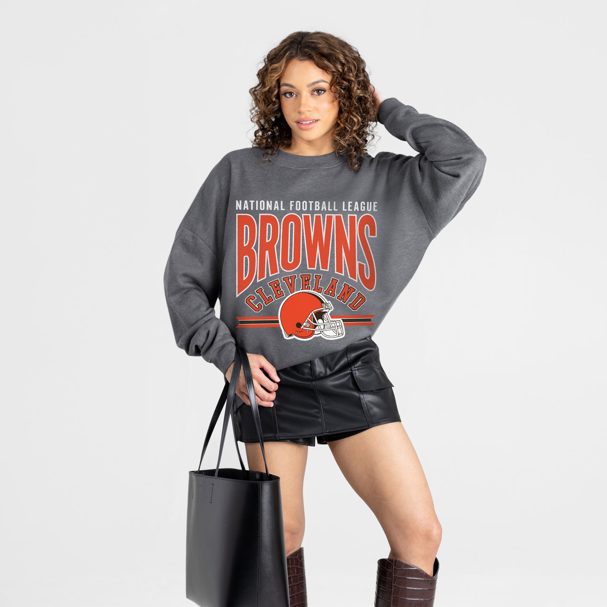 CLEVELAND BROWNS KICKOFF CLASSIC PREMIUM FLEECE PULLOVER