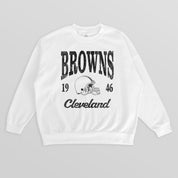 CLEVELAND BROWNS PEAK SEASON PREMIUM FLEECE CREWNECK PULLOVER