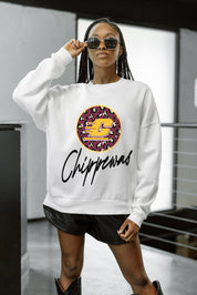 CENTRAL MICHIGAN CHIPPEWAS WILD BREAKTHROUGH PREMIUM FLEECE CREWNECK PULLOVER
