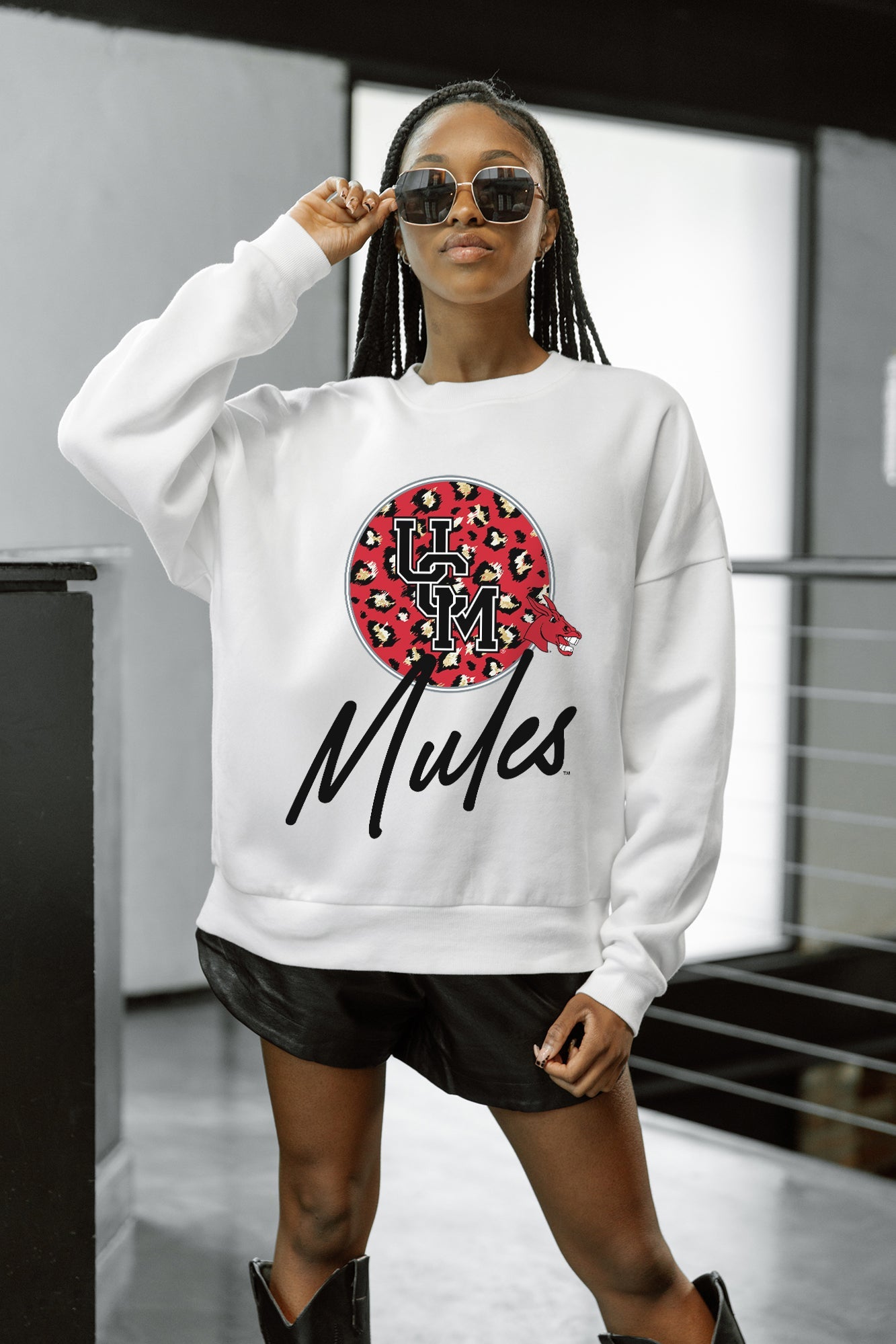CENTRAL MISSOURI MULES WILD BREAKTHROUGH PREMIUM FLEECE CREWNECK PULLOVER