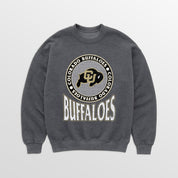 COLORADO BUFFALOES SATURDAY SEAL PREMIUM FLEECE DROP SHOULDER CREWNECK PULLOVER