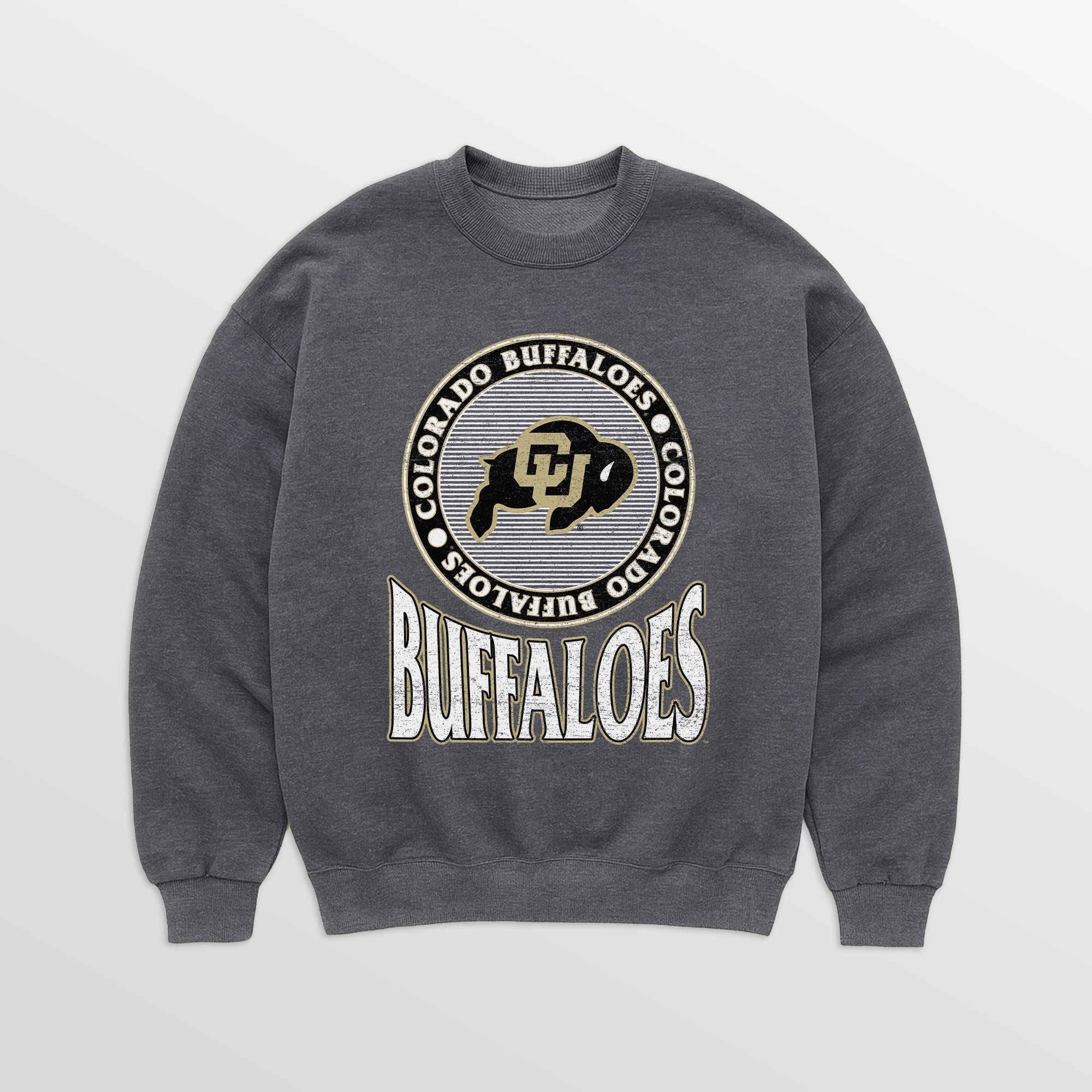 COLORADO BUFFALOES SATURDAY SEAL PREMIUM FLEECE DROP SHOULDER CREWNECK PULLOVER