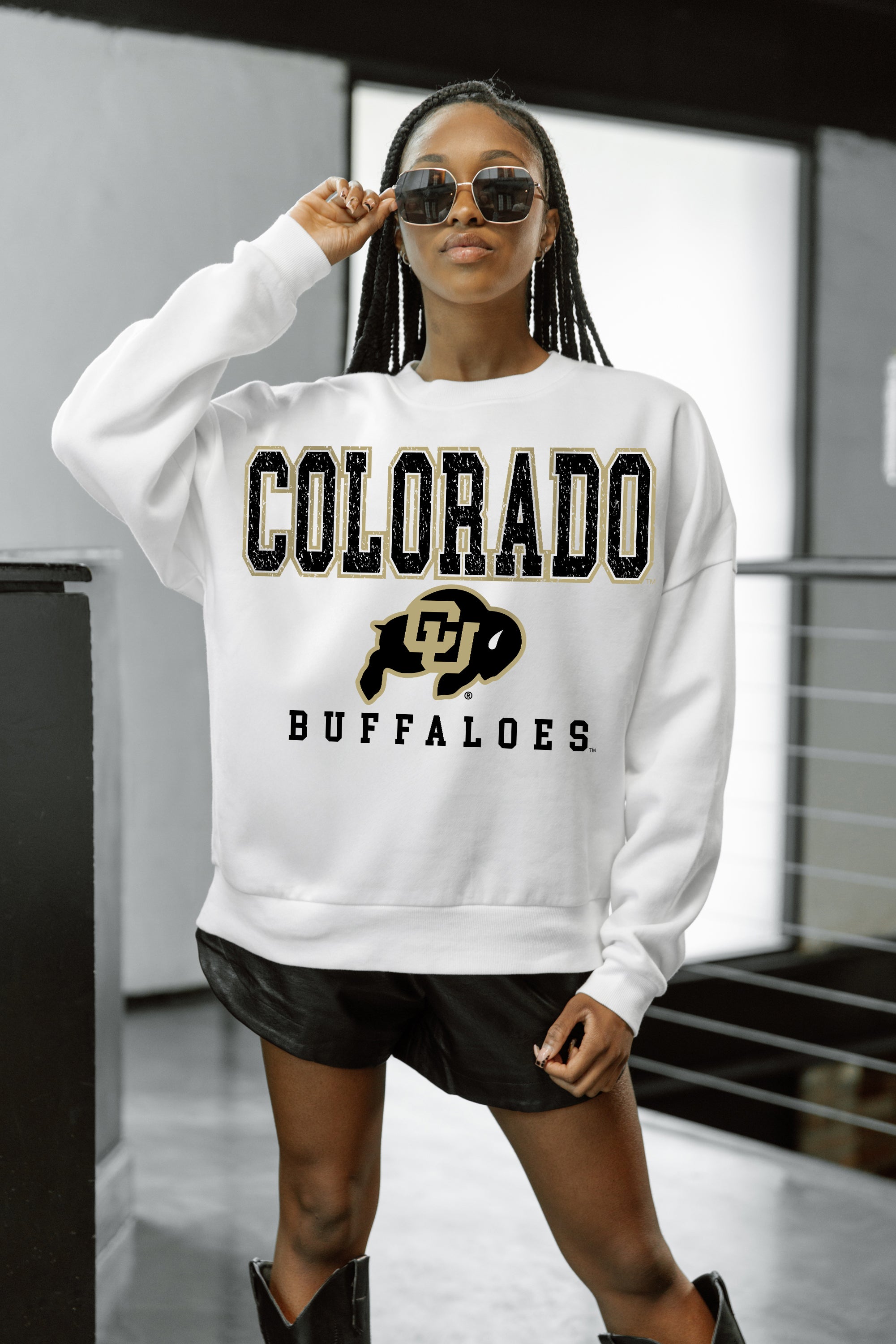 COLORADO BUFFALOES Freestyle Fleece Drop-Shoulder Pullover