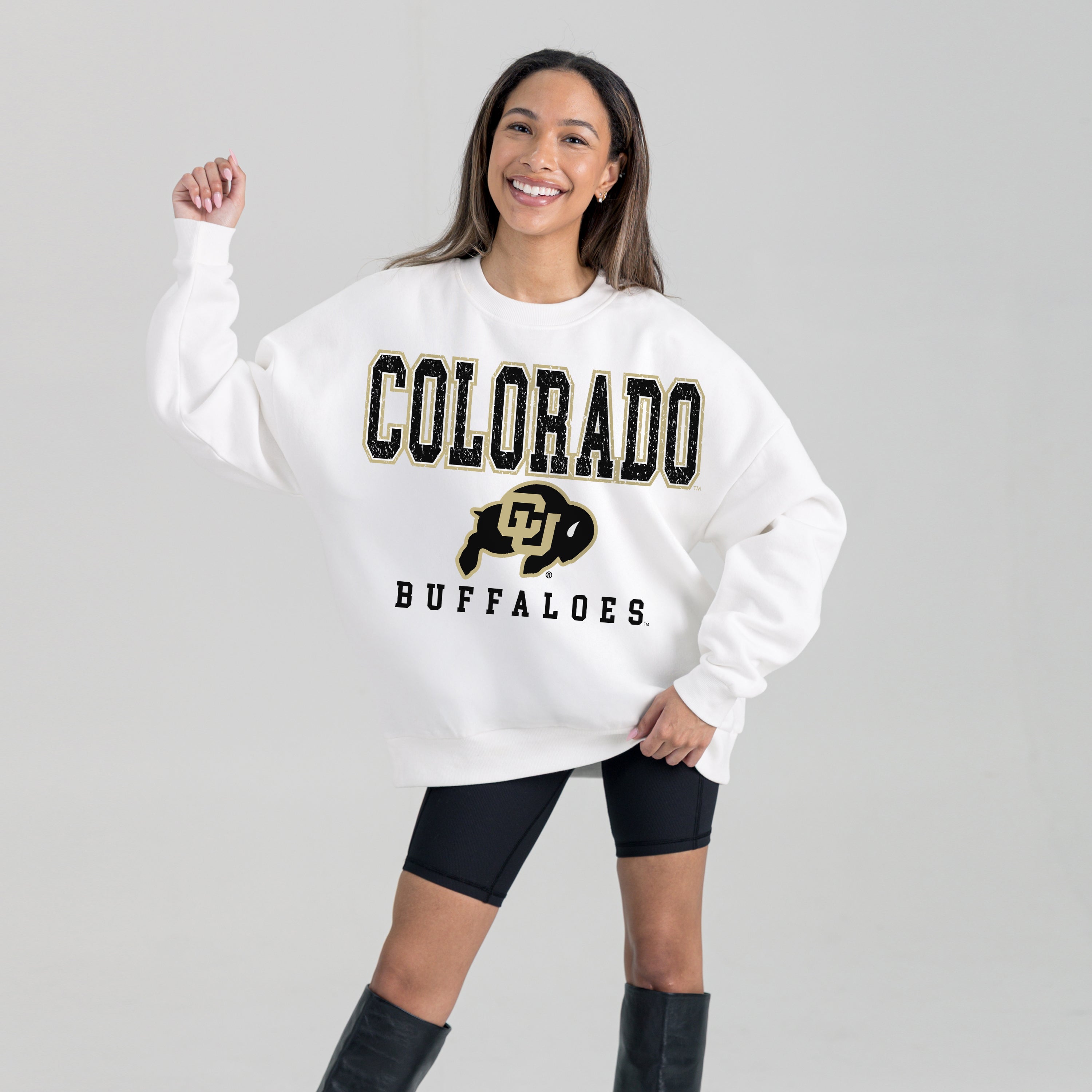 COLORADO BUFFALOES Freestyle Fleece Drop-Shoulder Pullover