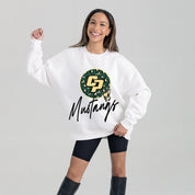 CAL POLY MUSTANGS WILD BREAKTHROUGH PREMIUM FLEECE CREWNECK PULLOVER