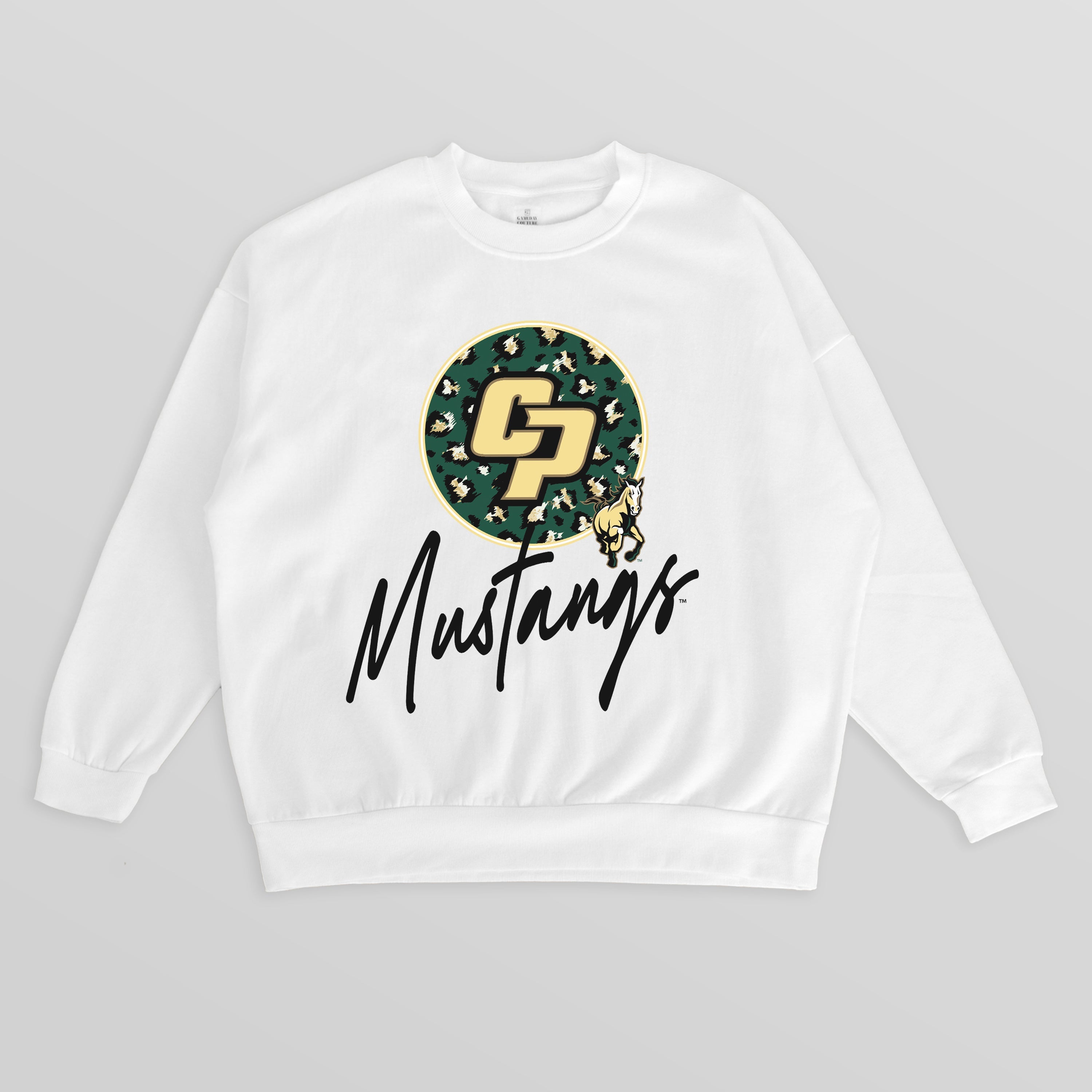 CAL POLY MUSTANGS WILD BREAKTHROUGH PREMIUM FLEECE CREWNECK PULLOVER