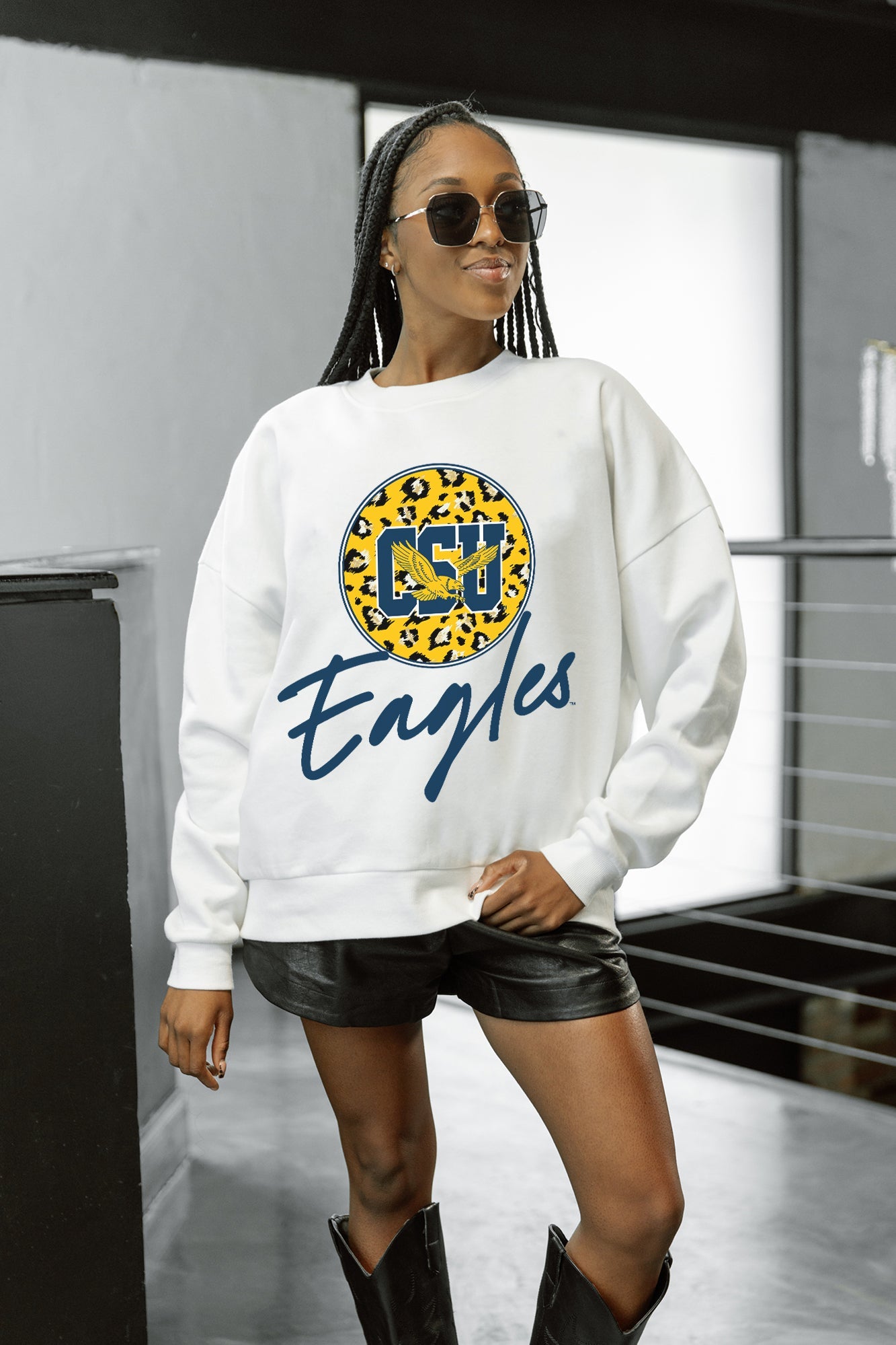 COPPIN STATE EAGLES WILD BREAKTHROUGH PREMIUM FLEECE CREWNECK PULLOVER