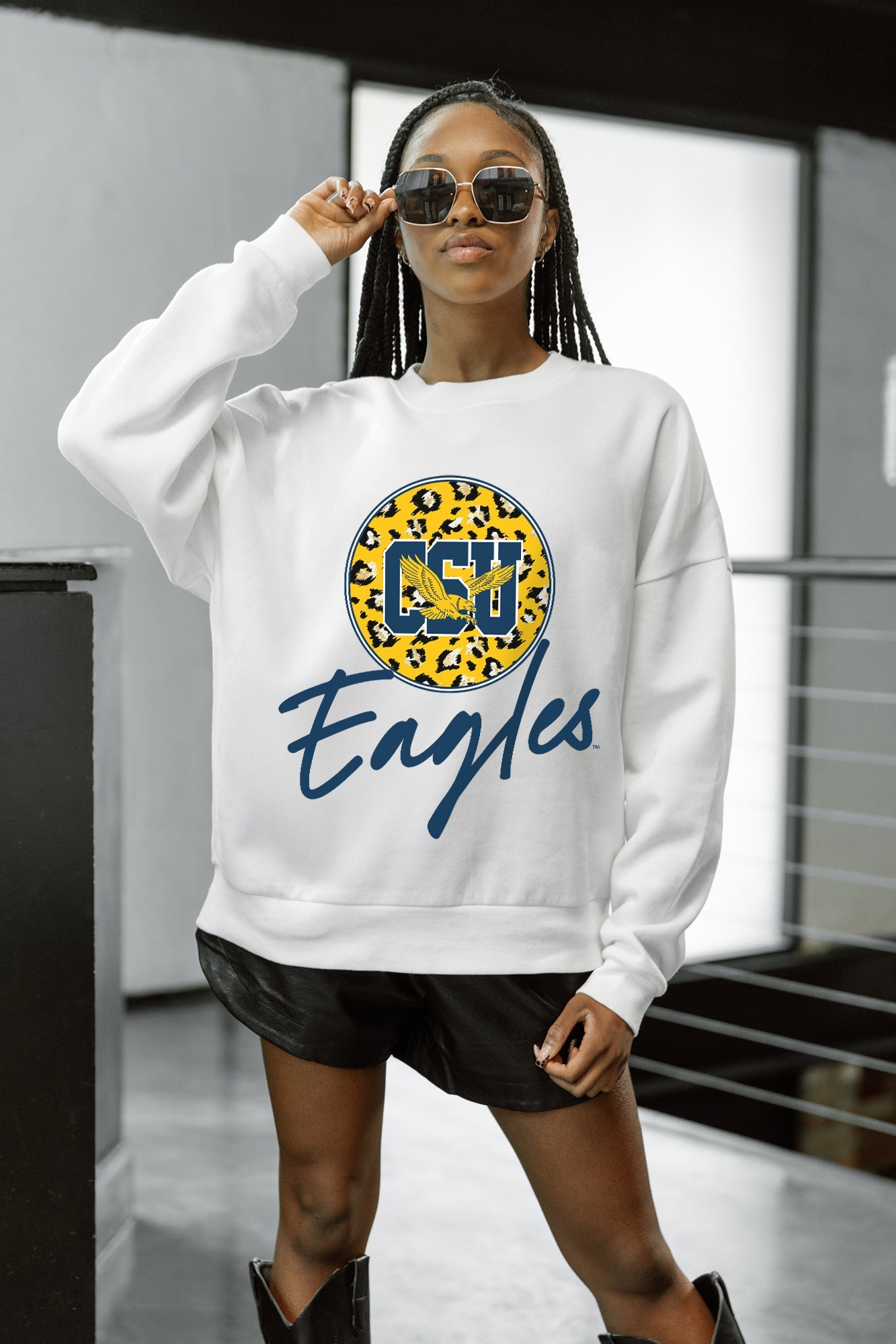 COPPIN STATE EAGLES WILD BREAKTHROUGH PREMIUM FLEECE CREWNECK PULLOVER