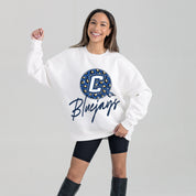 CREIGHTON BLUEJAYS WILD BREAKTHROUGH PREMIUM FLEECE CREWNECK PULLOVER