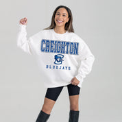 CREIGHTON BLUEJAYS FREESTYLE PREMIUM FLEECE CREWNECK PULLOVER