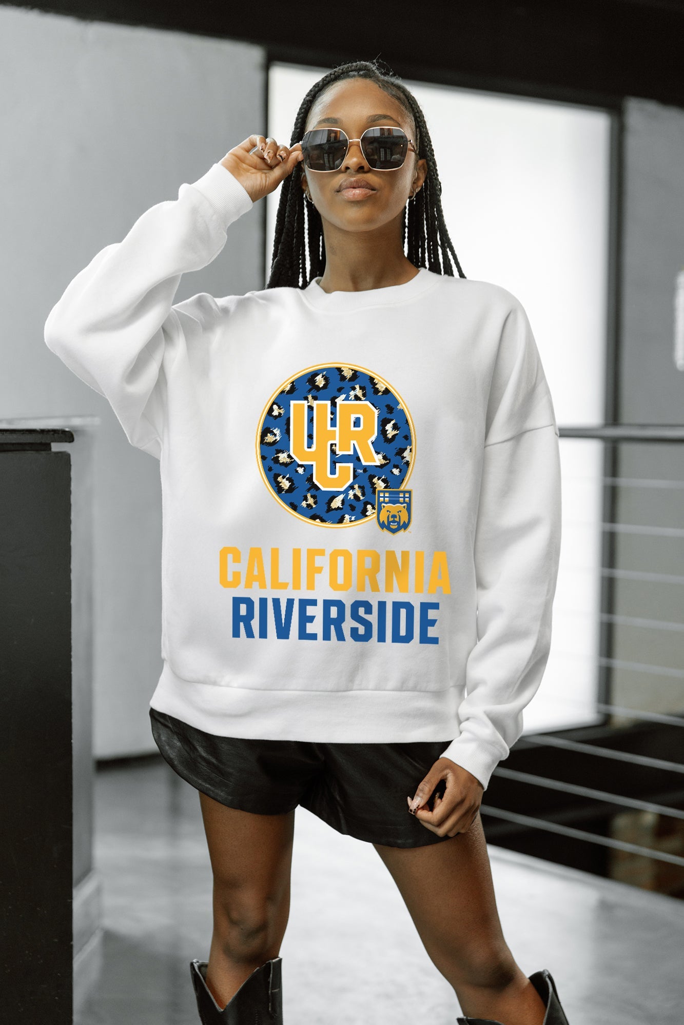 CALIFORNIA RIVERSIDE HIGHLANDERS WILD BREAKTHROUGH PREMIUM FLEECE CREWNECK PULLOVER