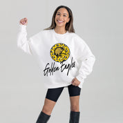 CAL STATE LOS ANGELES GOLDEN EAGLES WILD BREAKTHROUGH PREMIUM FLEECE CREWNECK PULLOVER