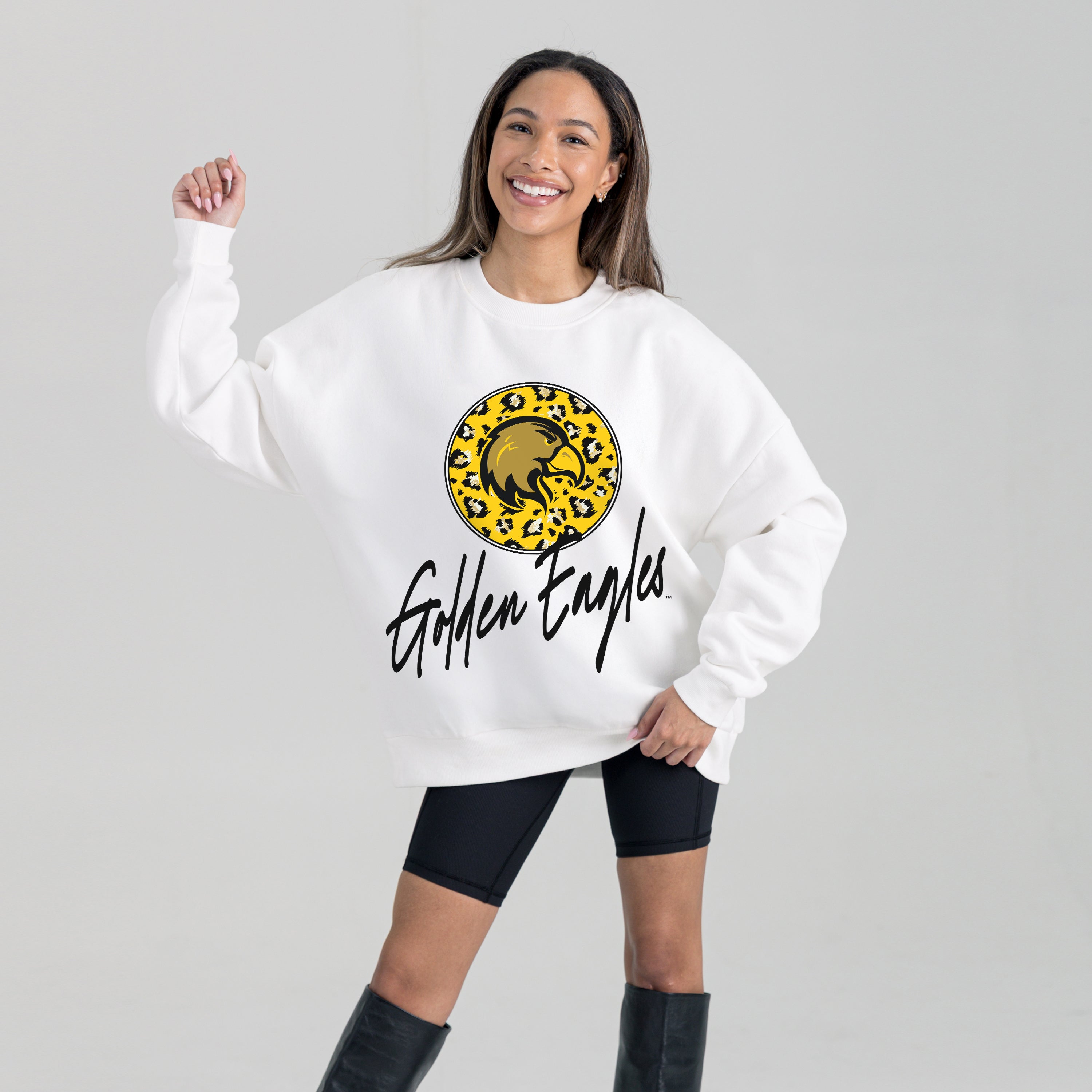CAL STATE LOS ANGELES GOLDEN EAGLES WILD BREAKTHROUGH PREMIUM FLEECE CREWNECK PULLOVER
