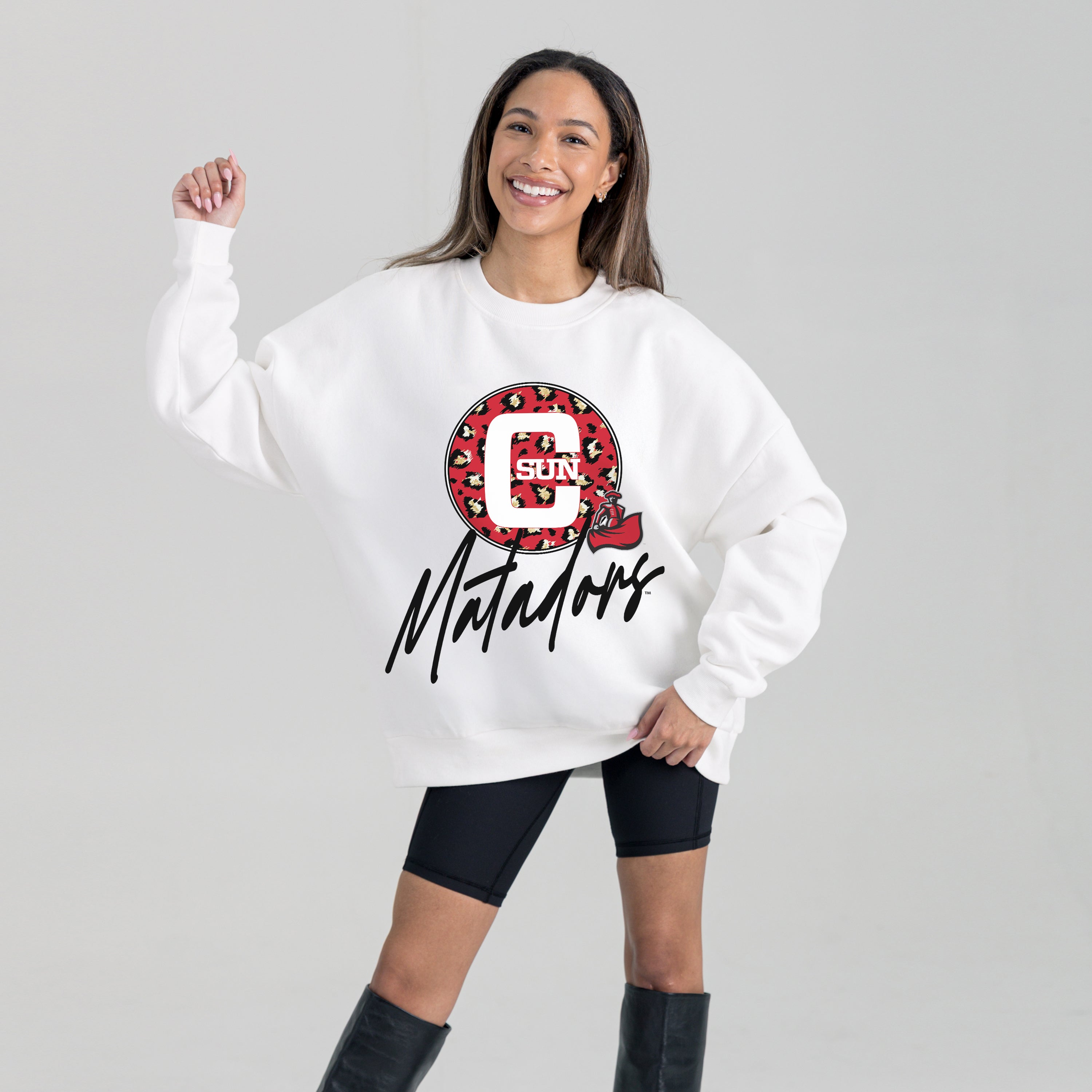 CAL STATE NORTHRIDGE MATADORS WILD BREAKTHROUGH PREMIUM FLEECE CREWNECK PULLOVER