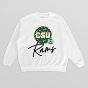 COLORADO STATE RAMS WILD BREAKTHROUGH PREMIUM FLEECE CREWNECK PULLOVER