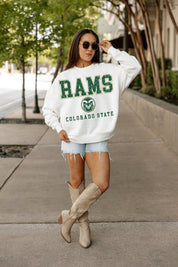 COLORADO STATE RAMS FREESTYLE PREMIUM FLEECE CREWNECK PULLOVER