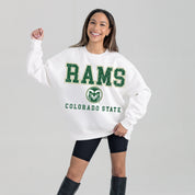 COLORADO STATE RAMS FREESTYLE PREMIUM FLEECE CREWNECK PULLOVER