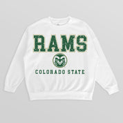 COLORADO STATE RAMS FREESTYLE PREMIUM FLEECE CREWNECK PULLOVER