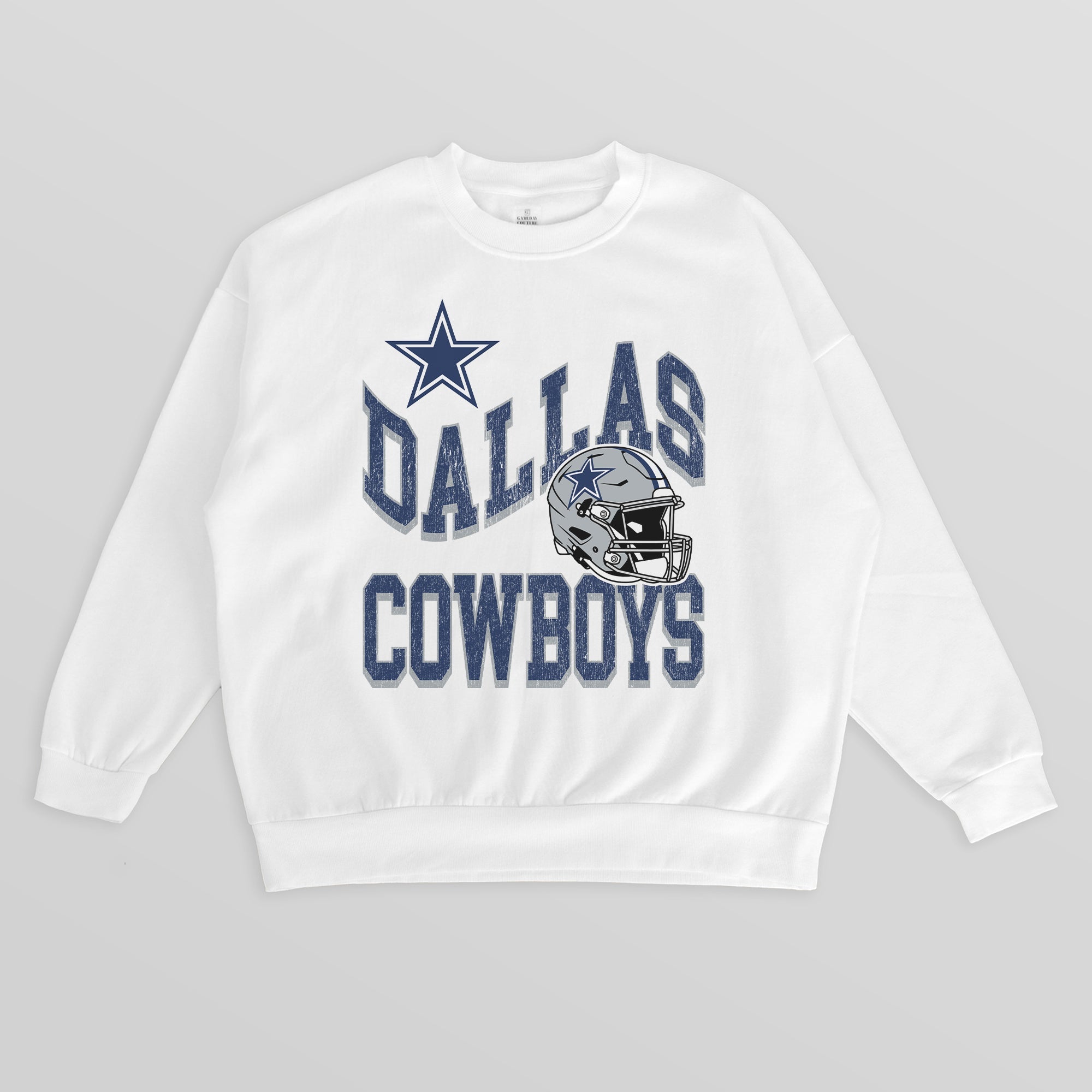DALLAS COWBOYS HARD EARNED PREMIUM FLEECE CREWNECK PULLOVER
