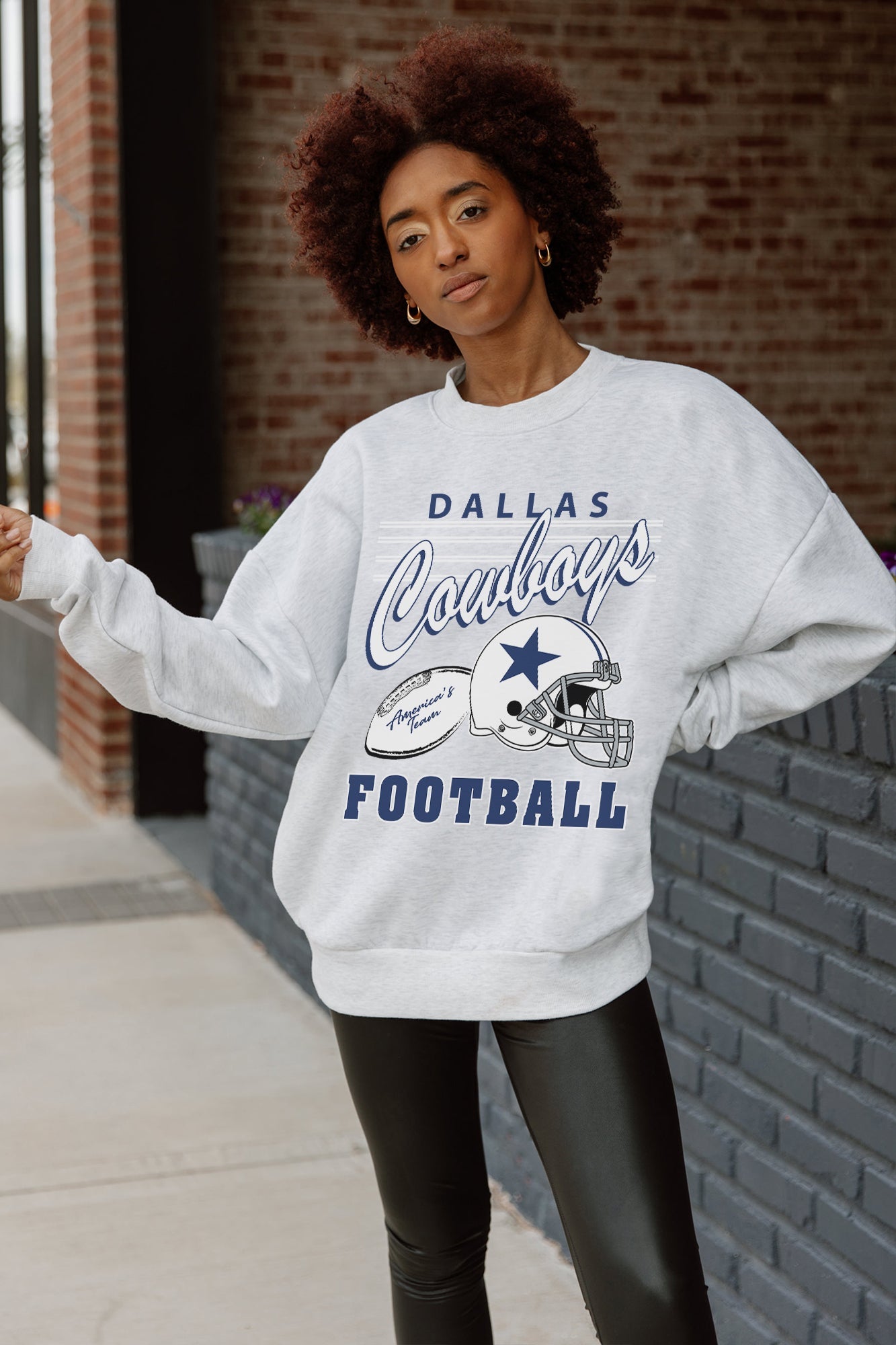 DALLAS COWBOYS HOME TURF PREMIUM FLEECE CREWNECK PULLOVER