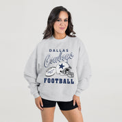 DALLAS COWBOYS HOME TURF PREMIUM FLEECE CREWNECK PULLOVER