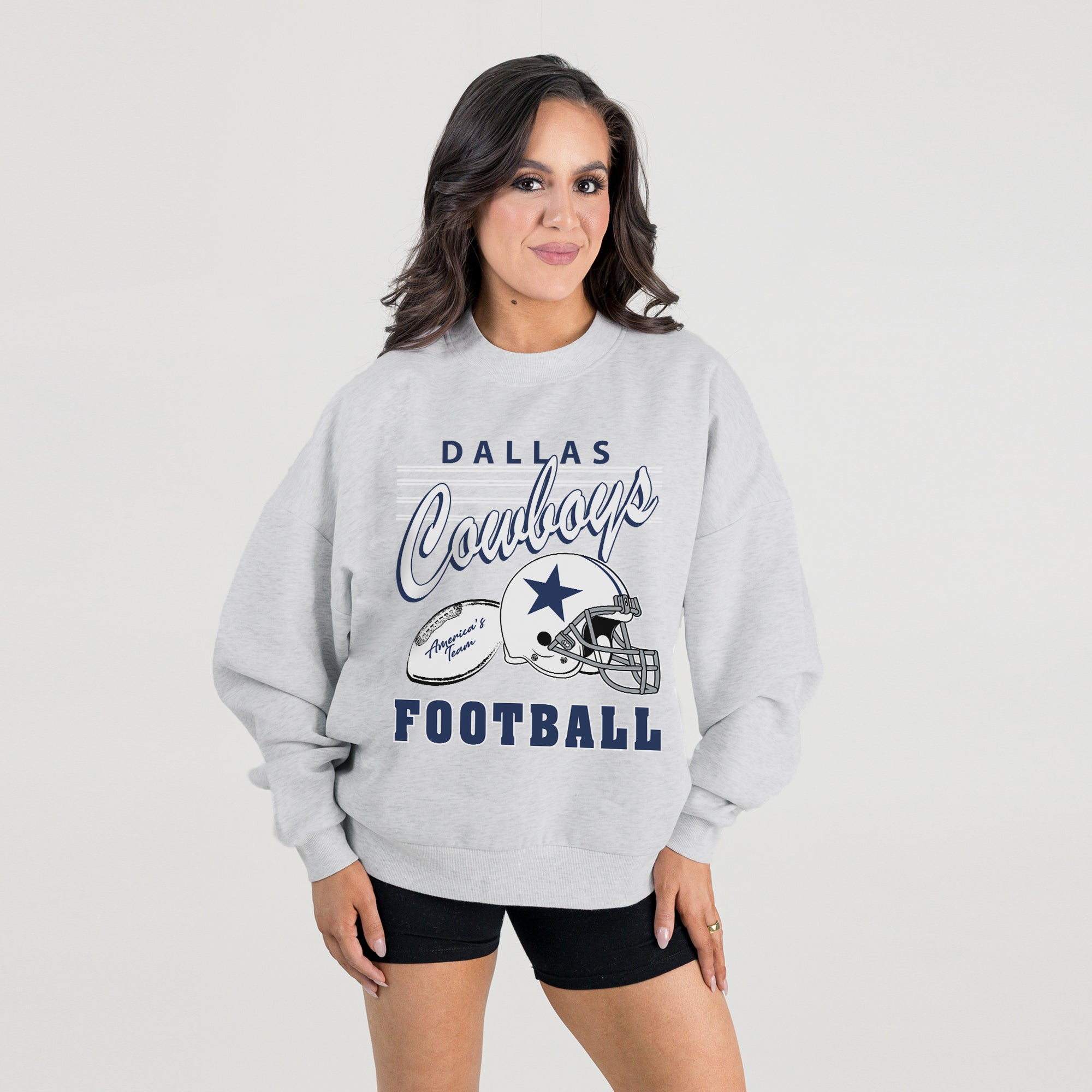 DALLAS COWBOYS HOME TURF PREMIUM FLEECE CREWNECK PULLOVER