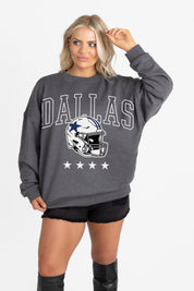 DALLAS COWBOYS RISING STAR PREMIUM FLEECE CREWNECK PULLOVER
