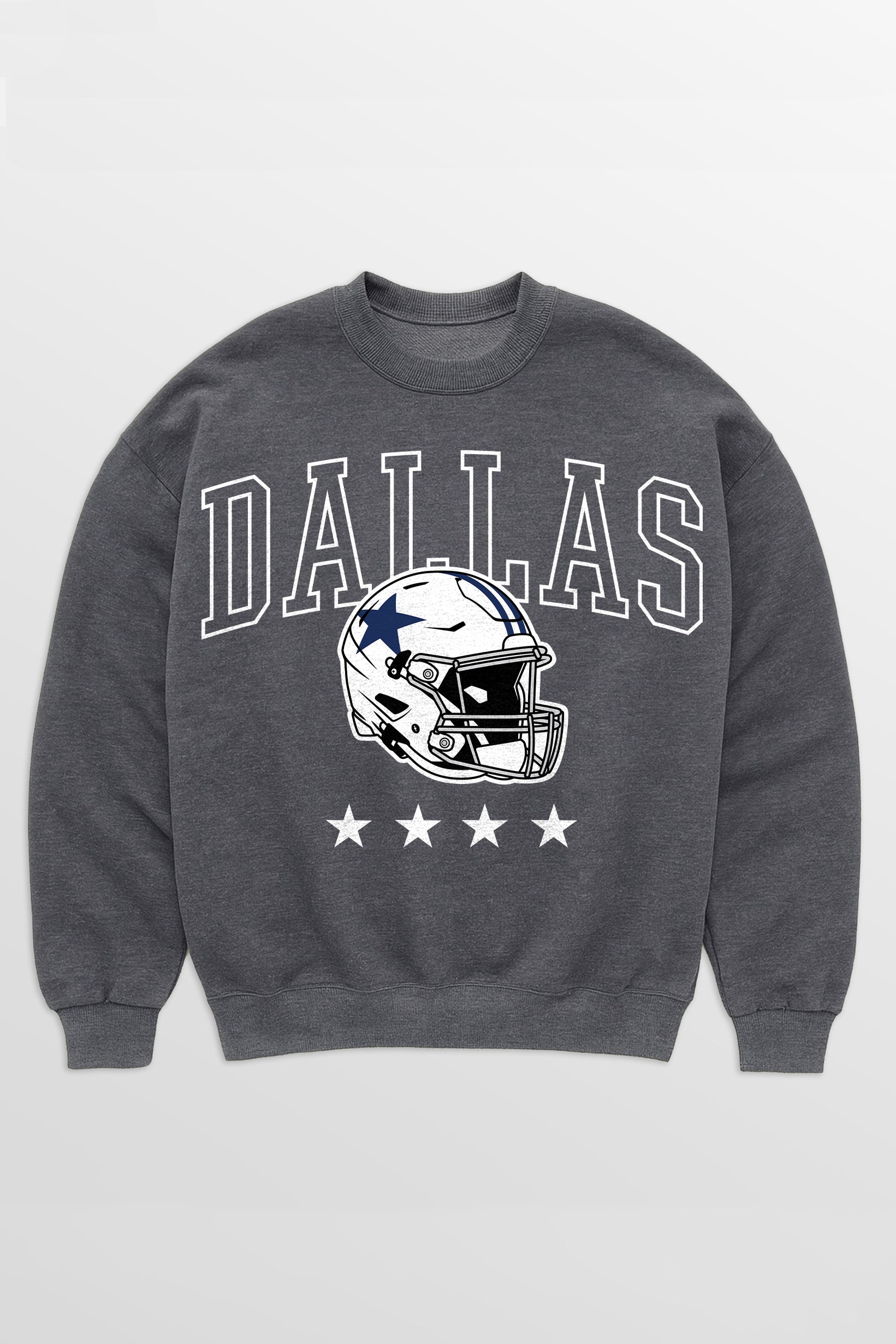 DALLAS COWBOYS RISING STAR PREMIUM FLEECE CREWNECK PULLOVER