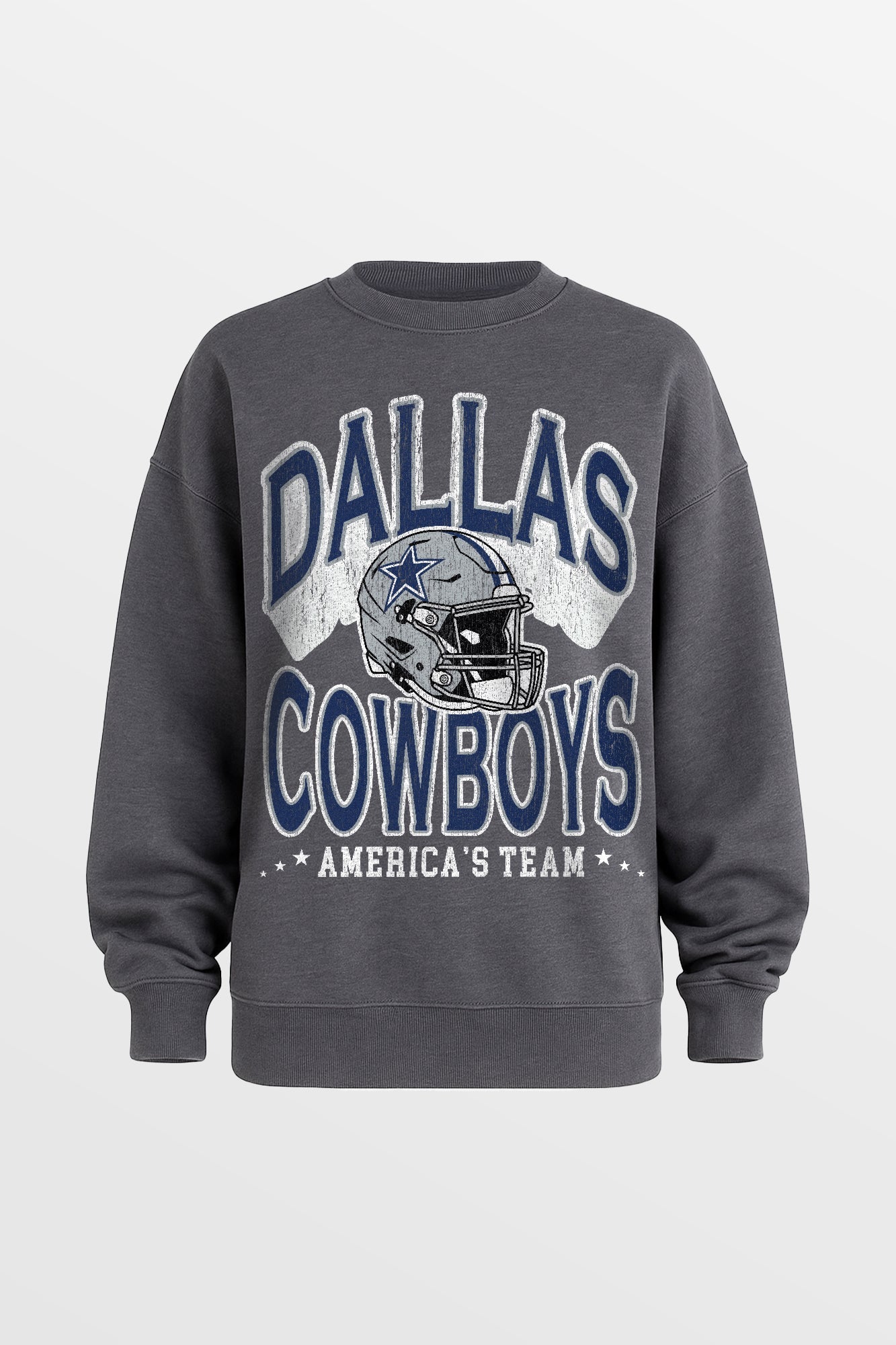 DALLAS COWBOYS STAY COOL PREMIUM FLEECE CREWNECK PULLOVER BY RANDI MAHOMES