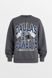 DALLAS COWBOYS STAY COOL PREMIUM FLEECE CREWNECK PULLOVER BY RANDI MAHOMES