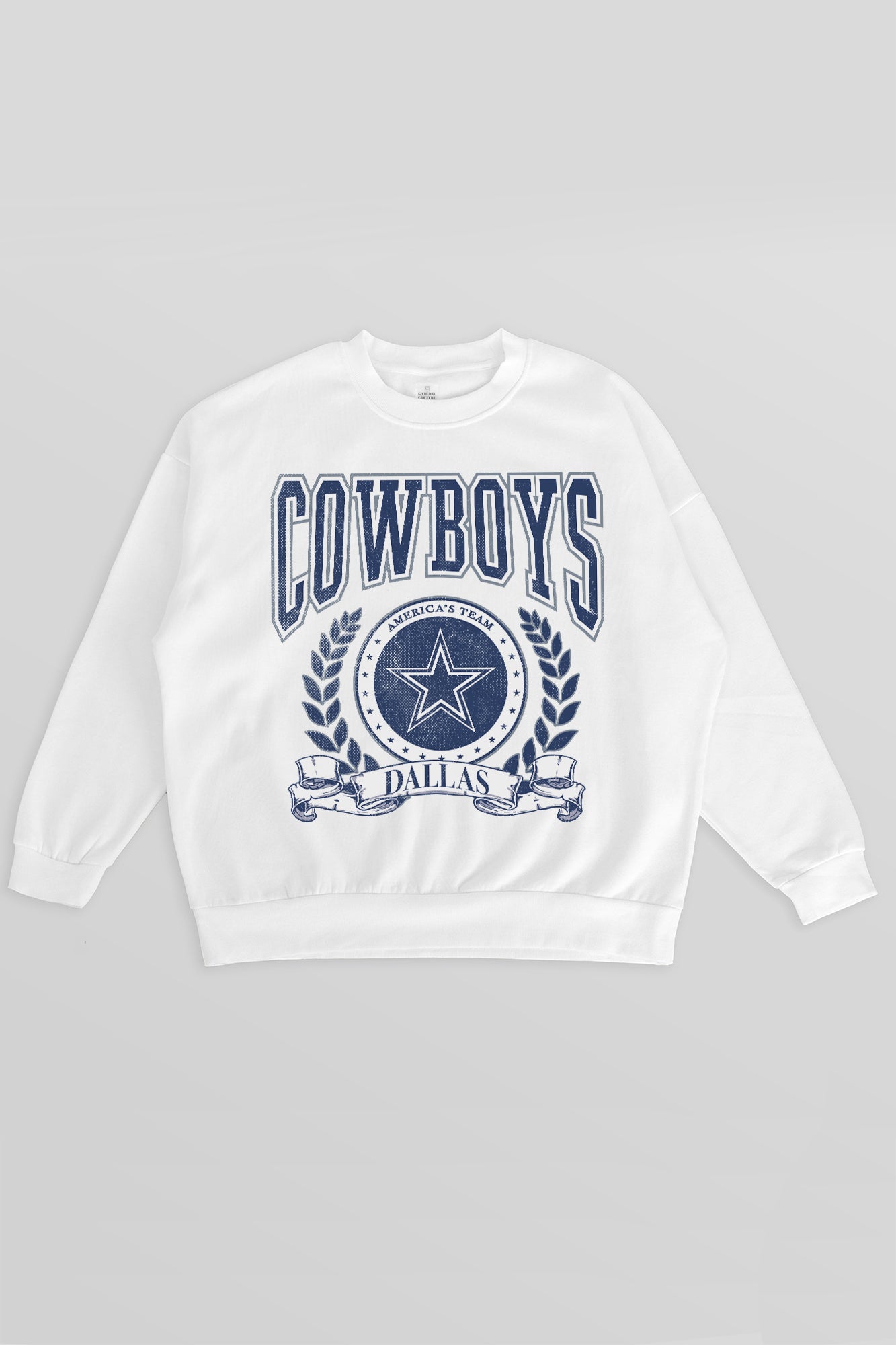 DALLAS COWBOYS STAY COOL PREMIUM FLEECE CREWNECK PULLOVER