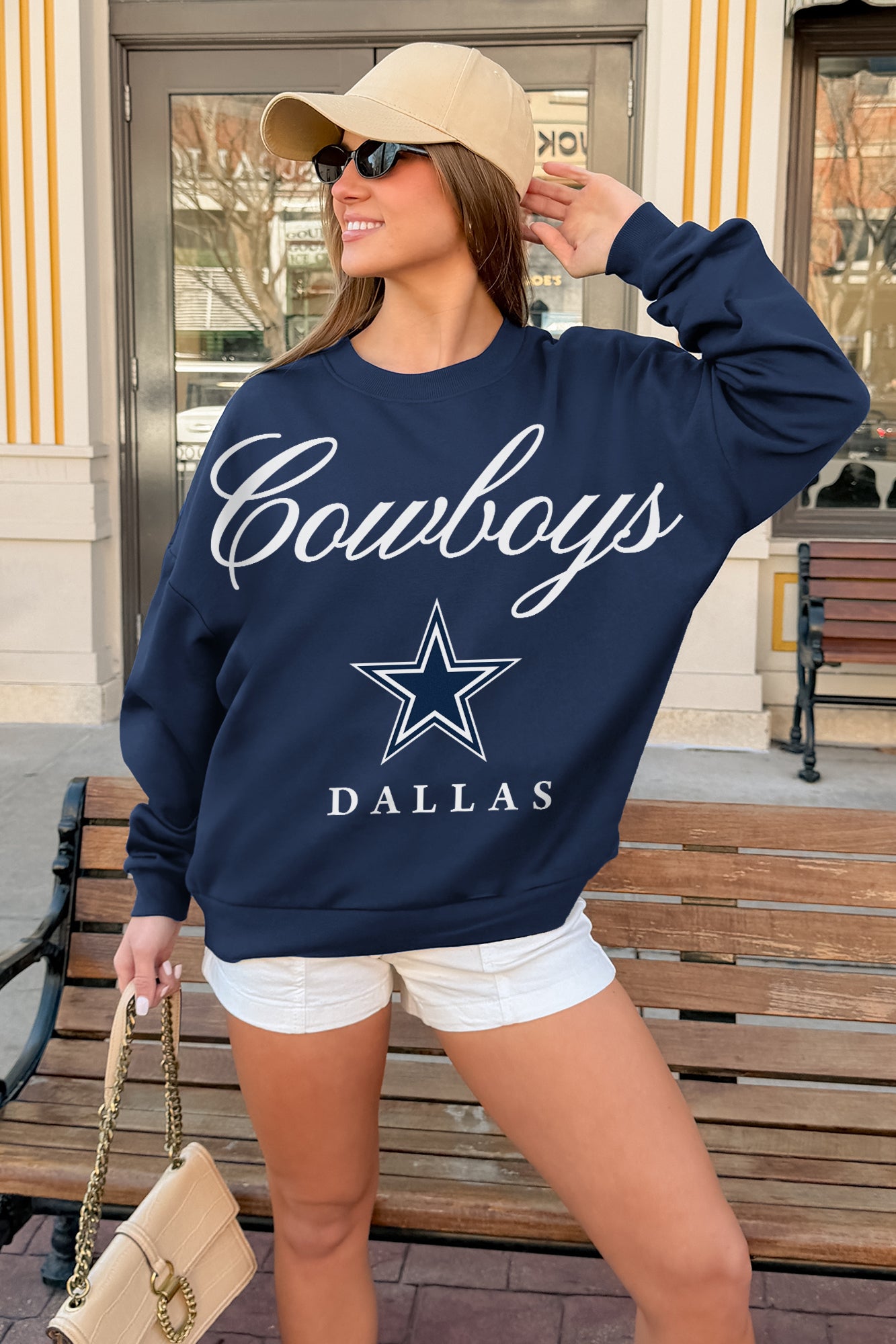 DALLAS COWBOYS LEGACY CLUB PREMIUM FLEECE CREWNECK PULLOVER