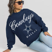 DALLAS COWBOYS LEGACY CLUB PREMIUM FLEECE CREWNECK PULLOVER