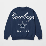 DALLAS COWBOYS LEGACY CLUB PREMIUM FLEECE CREWNECK PULLOVER